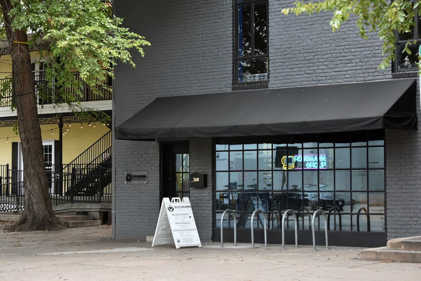 Rossmann Repair Group storefront at 2410 San Antonio St in Austin TX