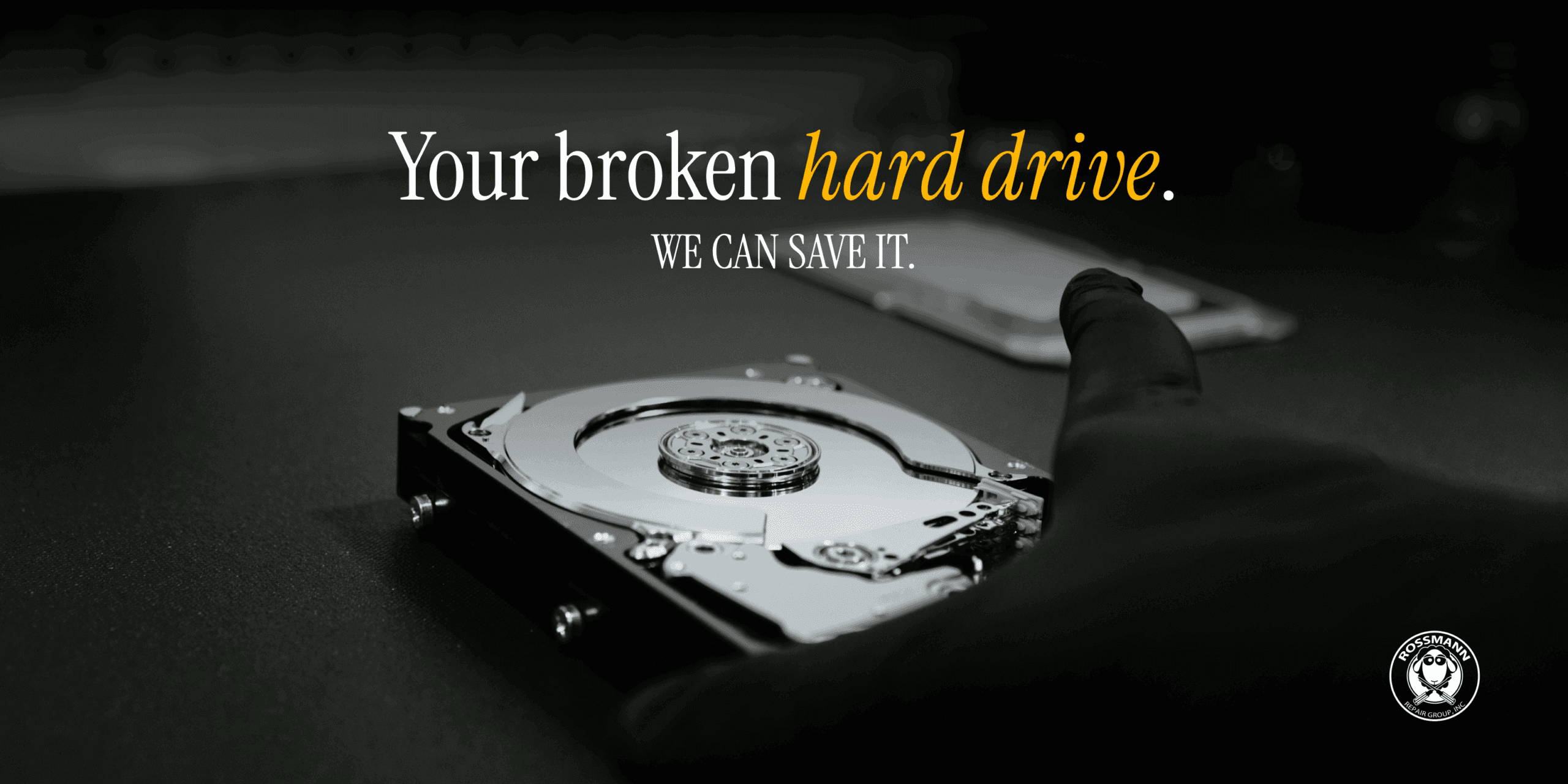 Professional hard drive data recovery clean bench with head swap tools in Austin lab