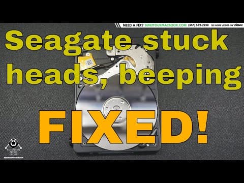 Seagate Beeping Hard Drive: Why Heads Get Stuck