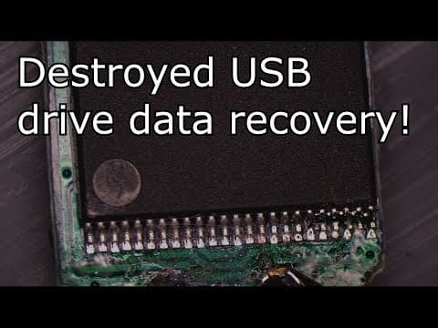 USB Flash Drive Destroyed: NAND Chip Recovery