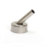Angled bent hot air nozzle